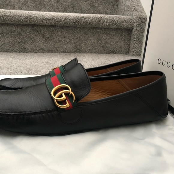 Gucci Leather Driver with Web - Picture 4 of 7